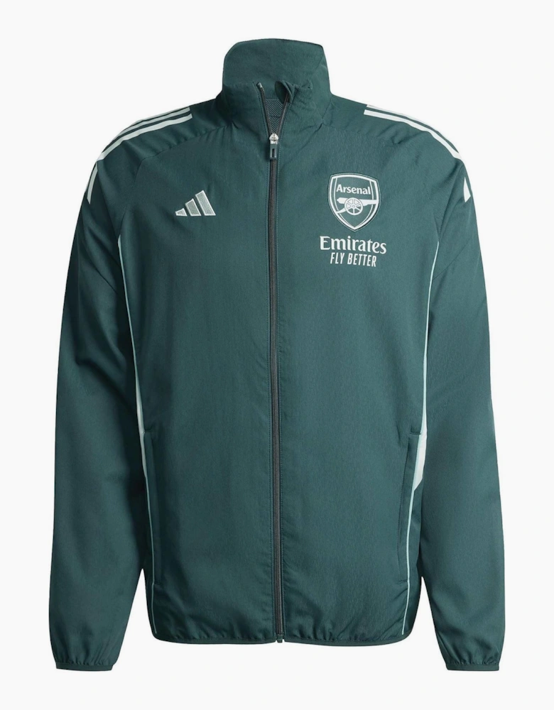 Solid Patterned Side Pocket Side Stripes Track Jacket
