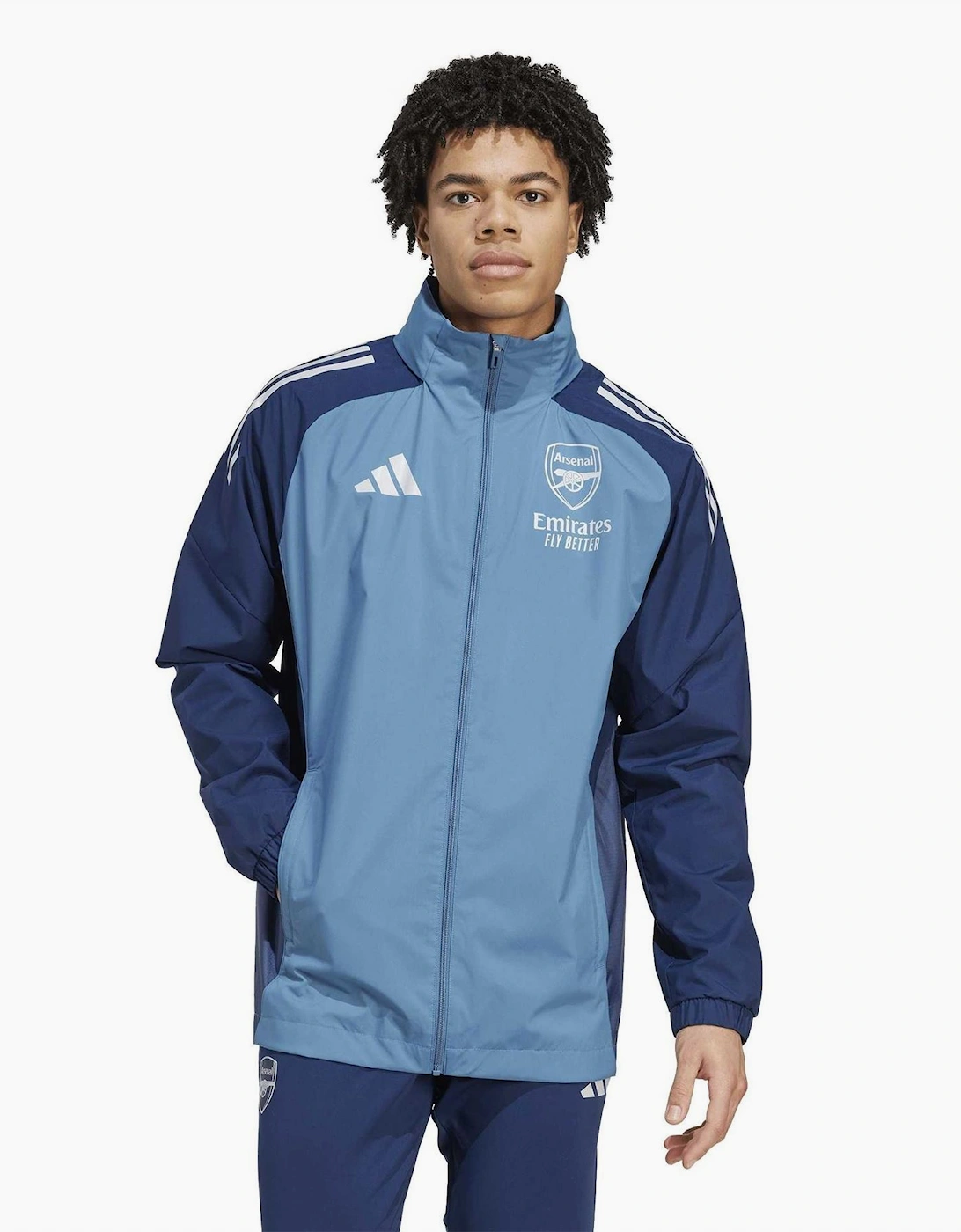 AFC Colour Block Side Pocket Hooded Rain Coat