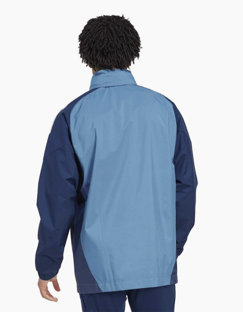 AFC Colour Block Side Pocket Hooded Rain Coat