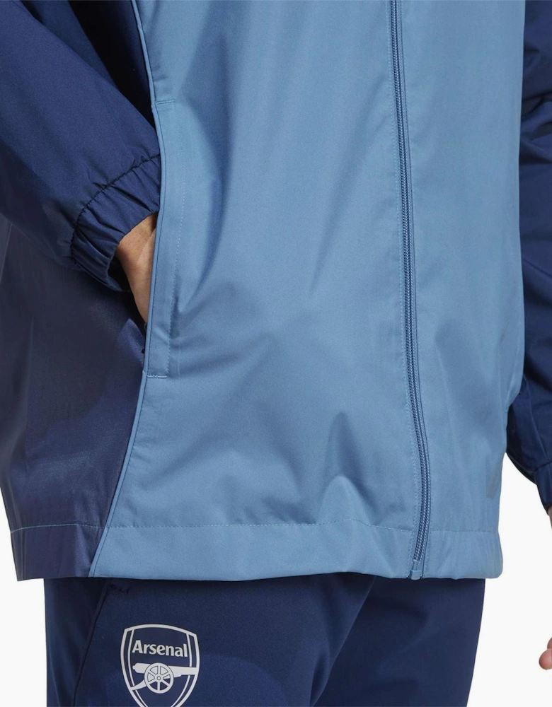AFC Colour Block Side Pocket Hooded Rain Coat