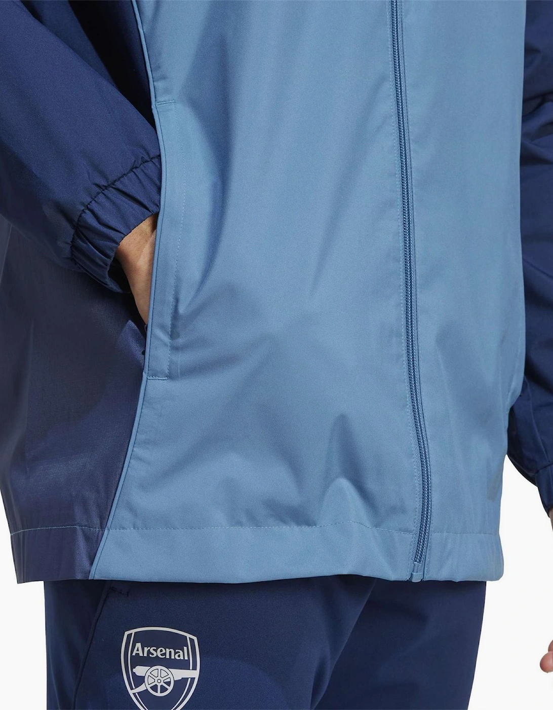 AFC Colour Block Side Pocket Hooded Rain Coat