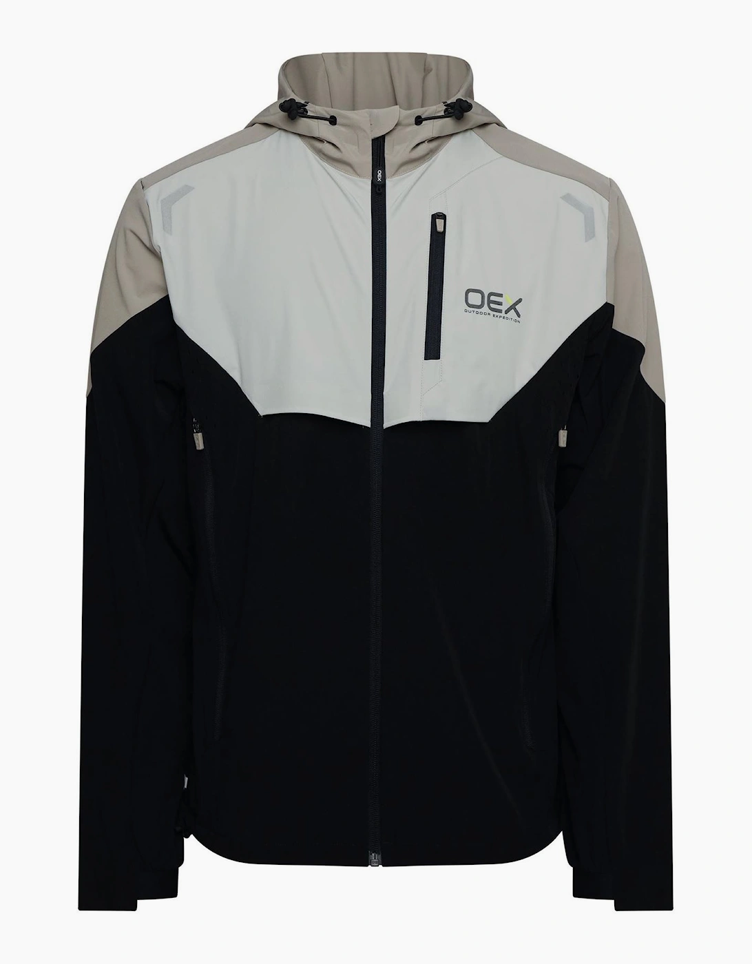 Bachar Colour Block Chest Pocket Rain Coat Jacket, 3 of 2