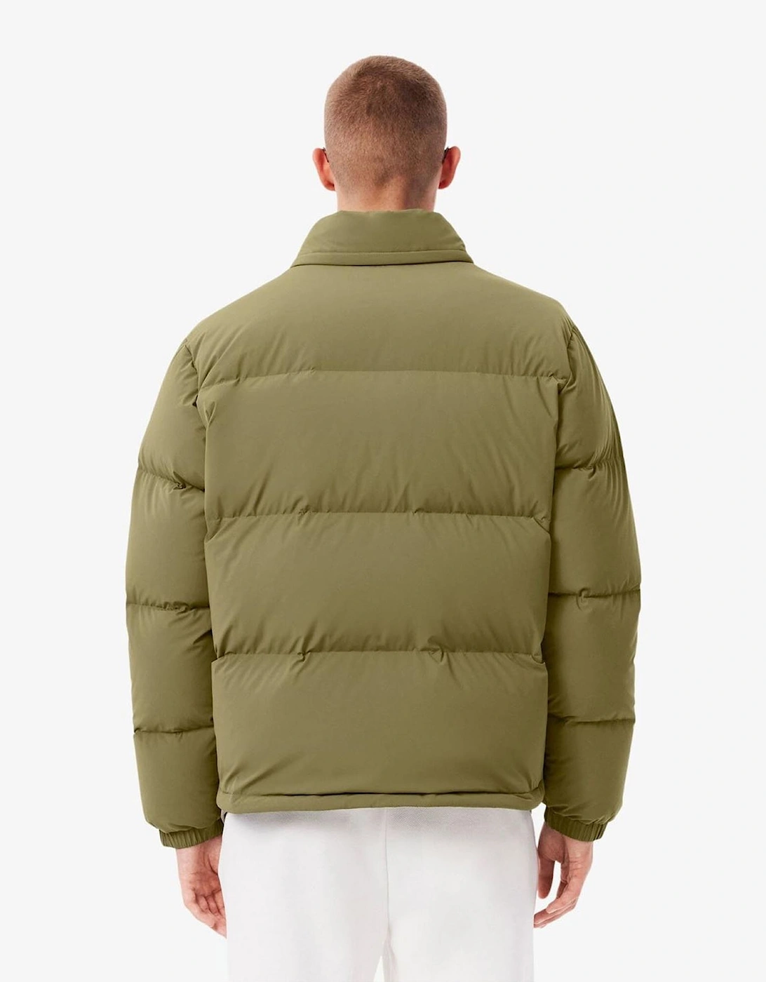 Solid Patterned Side Pocket Puffer Coat