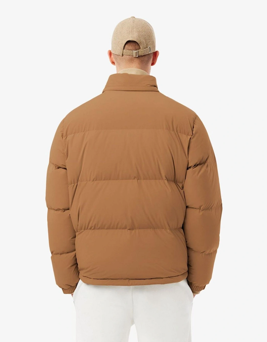 Solid Patterned Side Pocket Puffer Coat