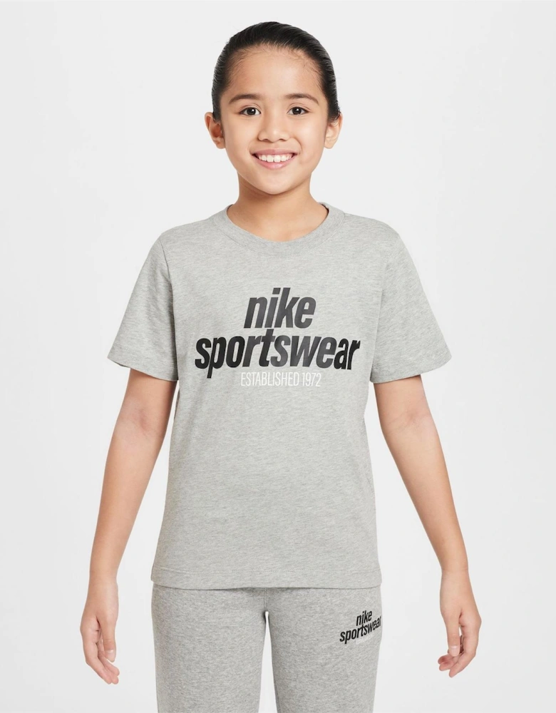 Logo Print Wordmark Crew Neck Short Sleeve T-Shirt