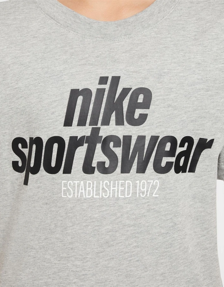 Logo Print Wordmark Crew Neck Short Sleeve T-Shirt
