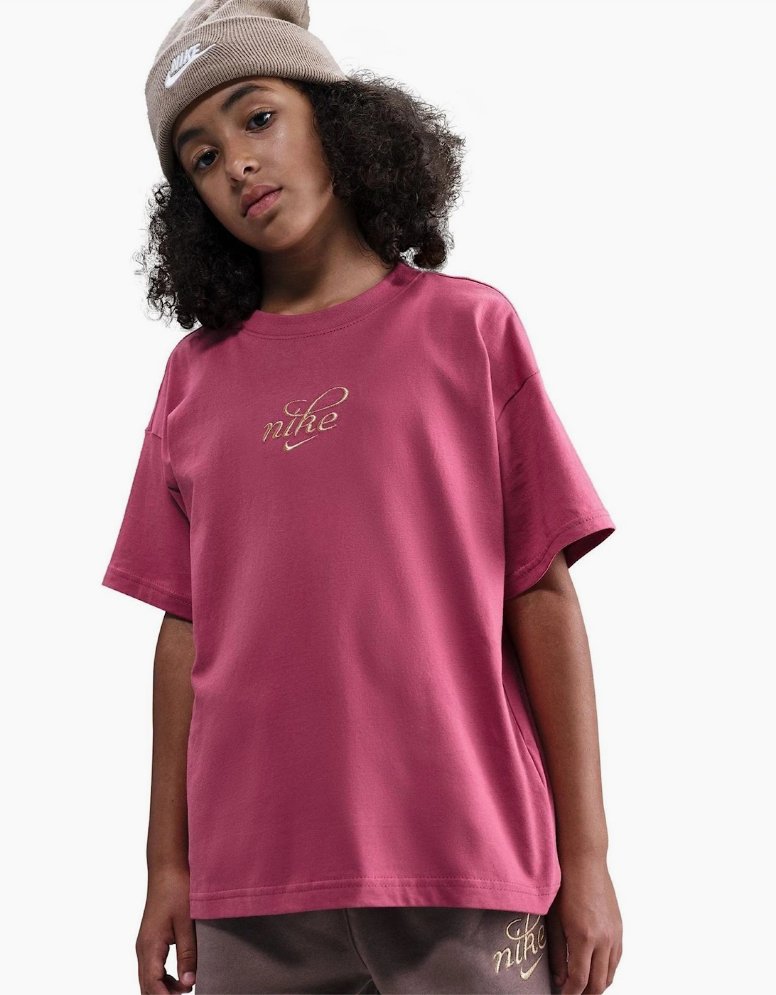 Shine Logo Print Crew Neck Short Sleeve T-Shirt
