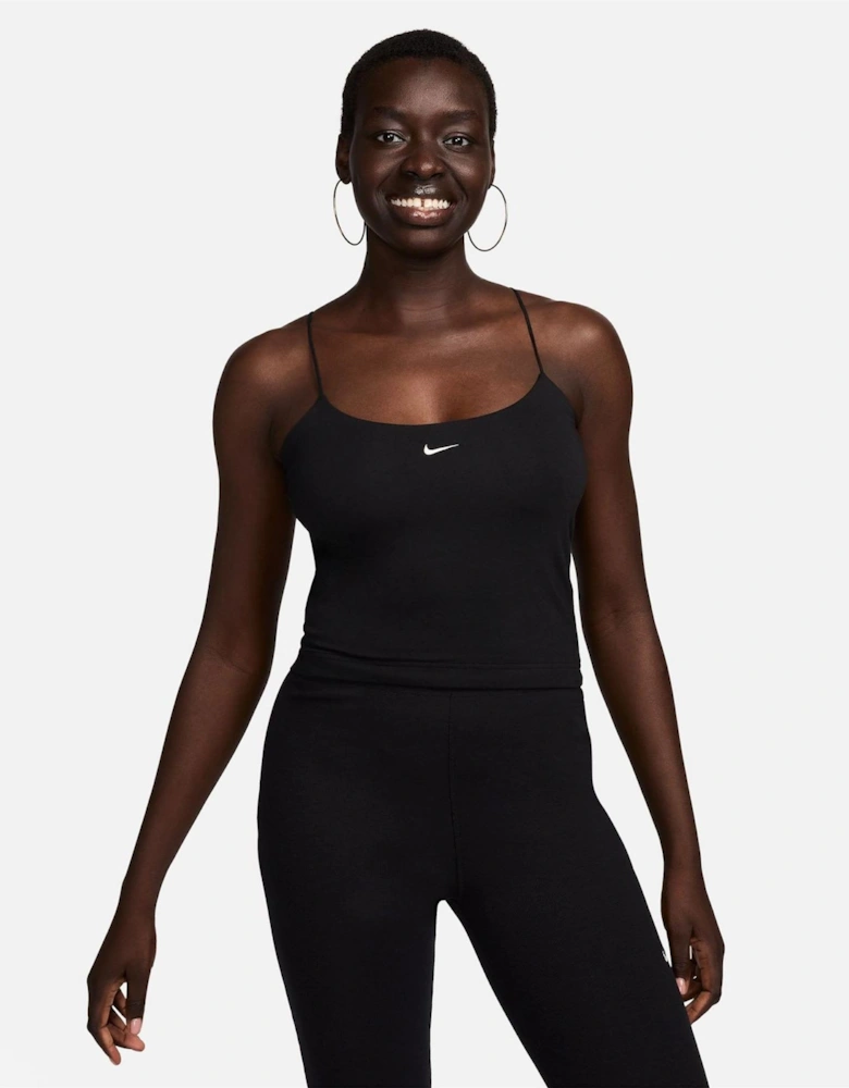 Bold Logo Spaghetti Strap Slim Fit Camisole Tank