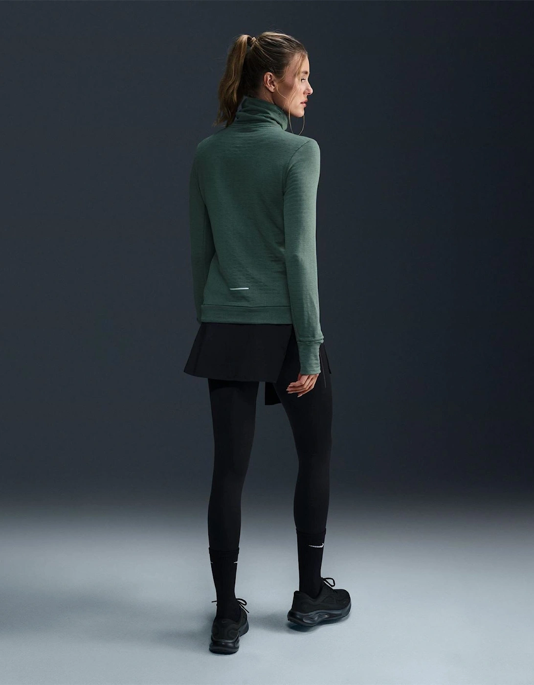 High Neck Long Sleeve Regular Fit T-Shirt