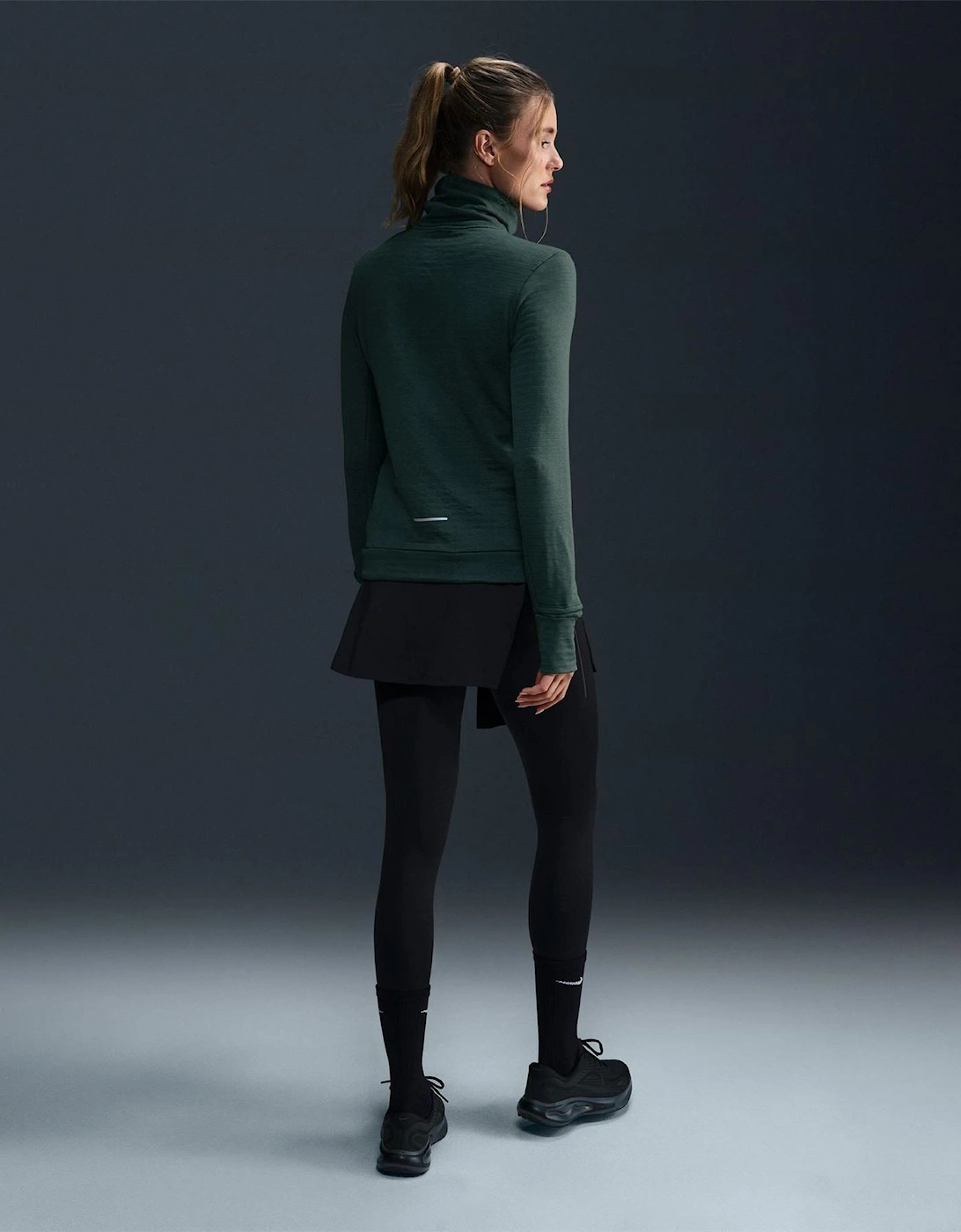 High Neck Long Sleeve Regular Fit T-Shirt