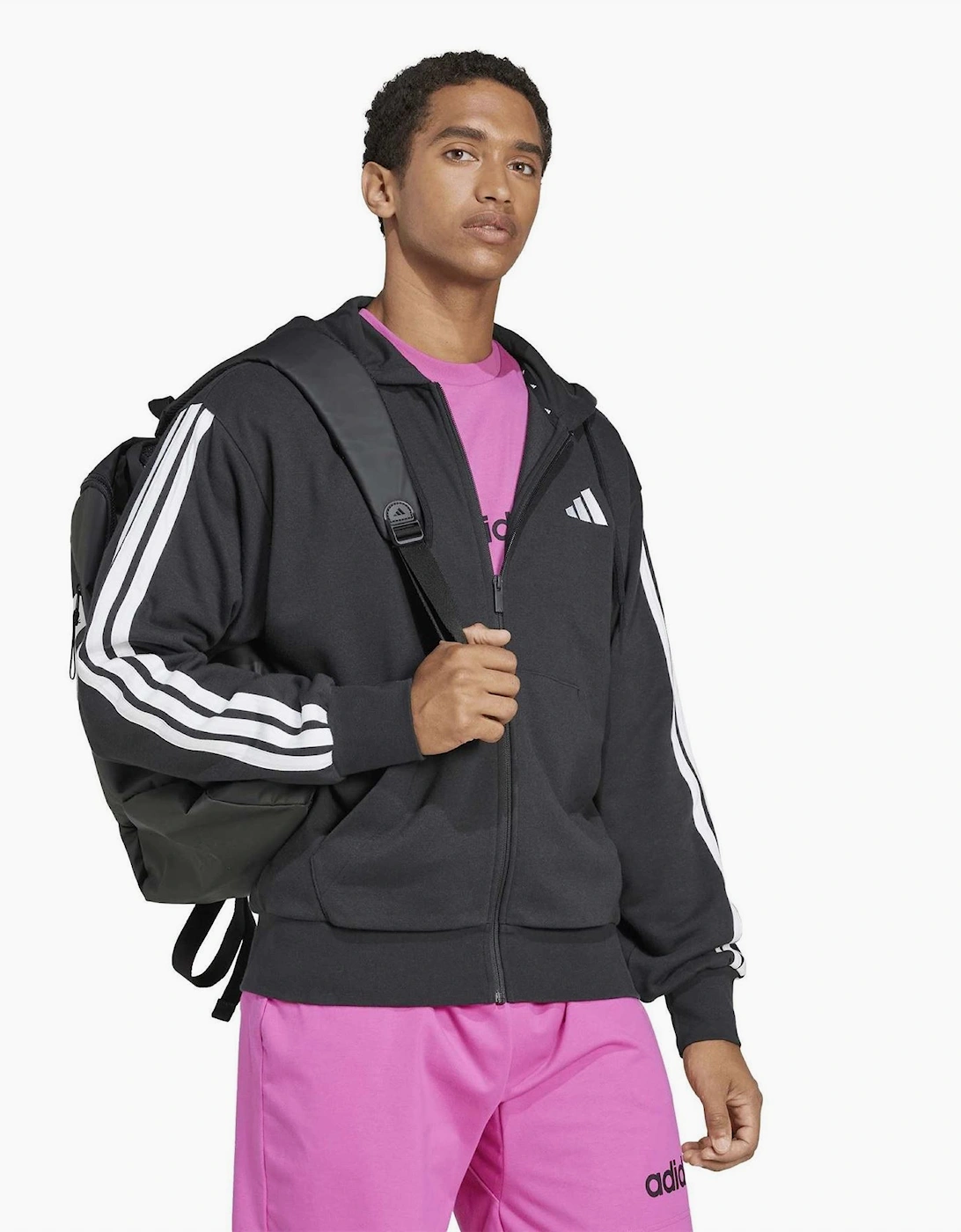 Hooded Neck Long Sleeve Sweatshirt with Stripes