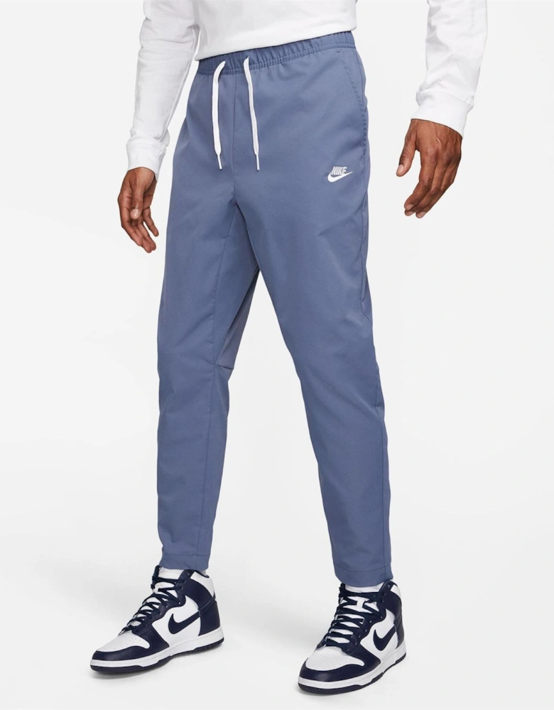 Solid Patterned Tapered Track Pants