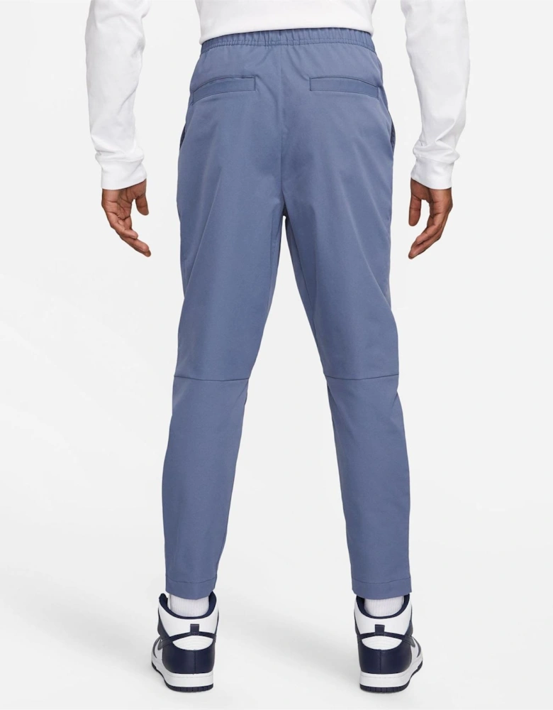 Solid Patterned Tapered Track Pants