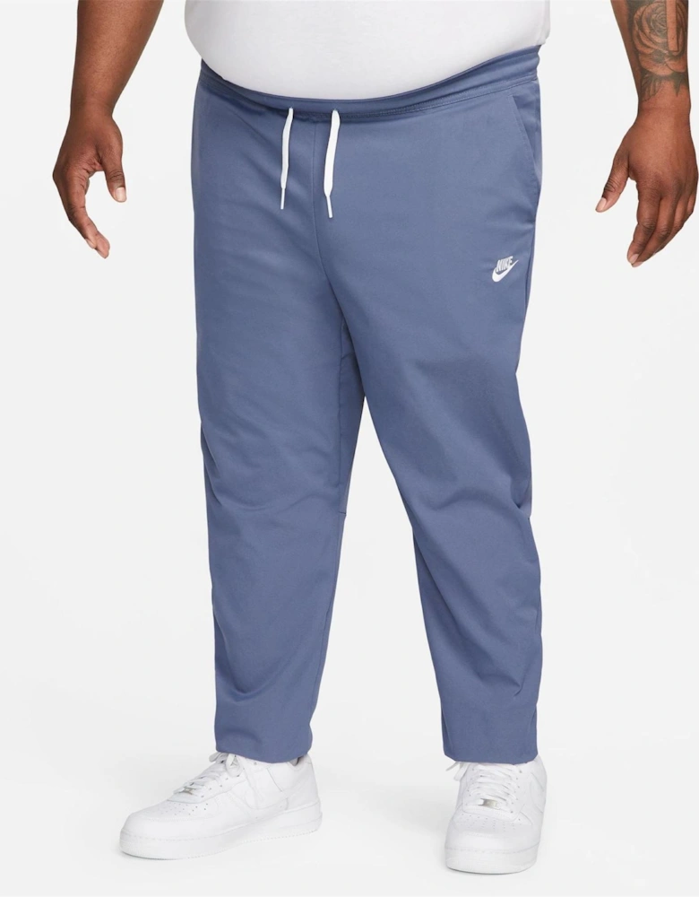 Solid Patterned Tapered Track Pants