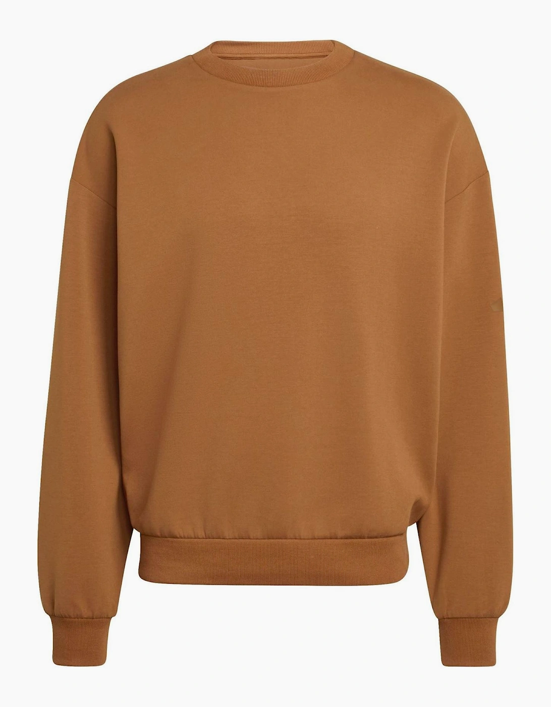 Crew Neck Ribbed Collar Oversize Sweatshirt, 7 of 6