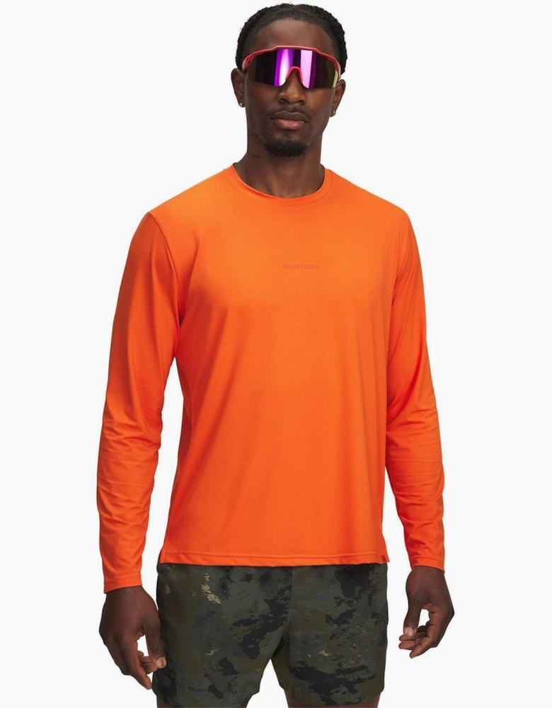 Wordmark Crew Neck Long Sleeve Jersey T-Shirt