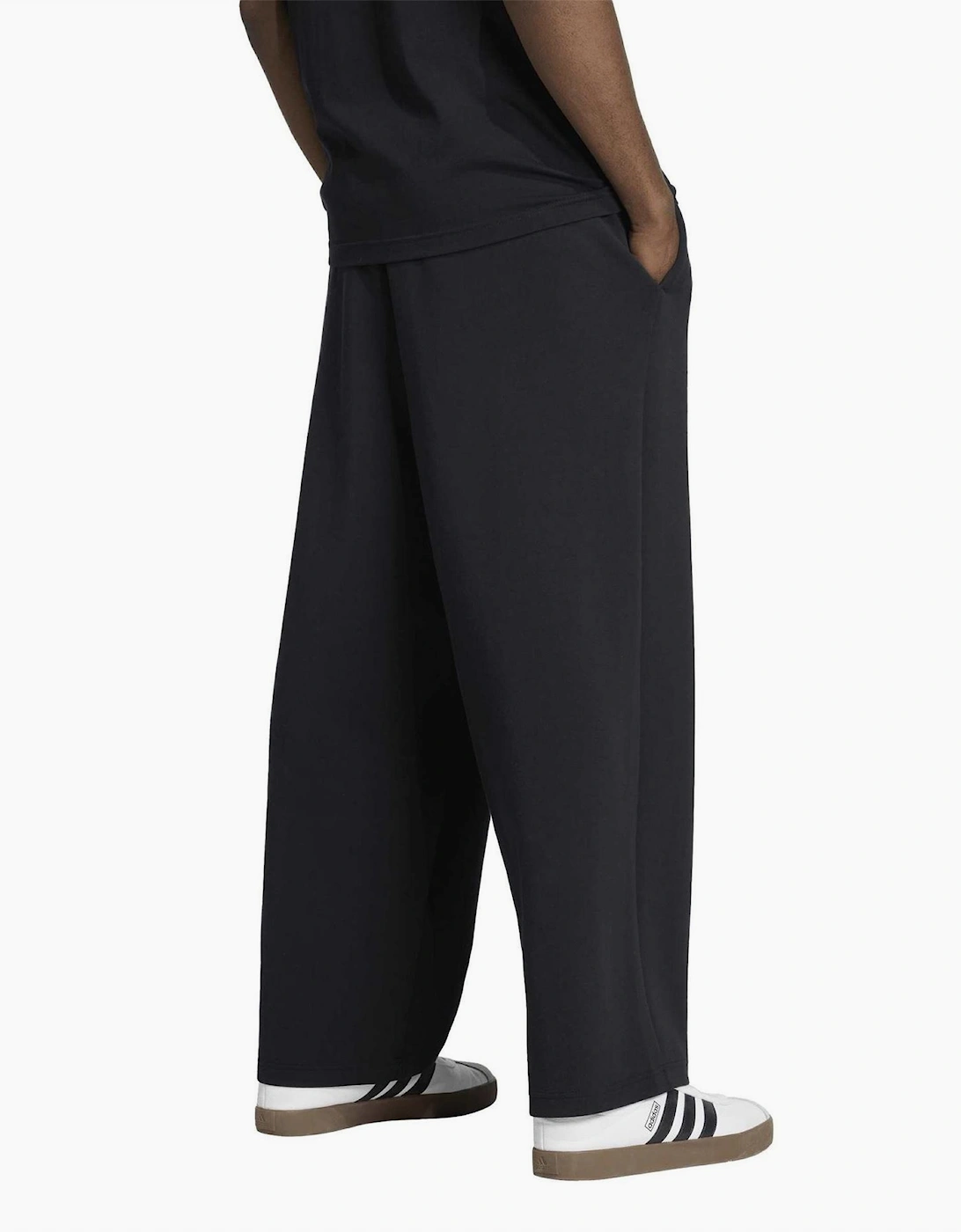 Solid Patterned Wide Fit Sweatpants