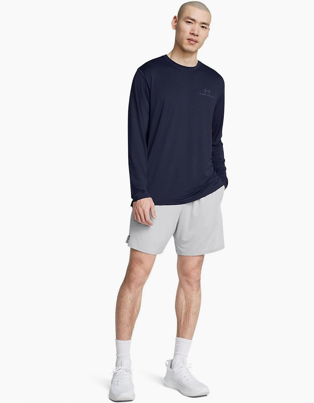 Tech Vent Solid Athletic Shorts