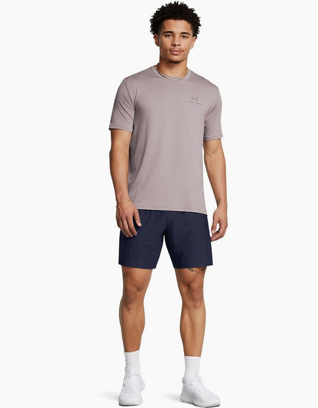 Tech Vent Solid Athletic Shorts