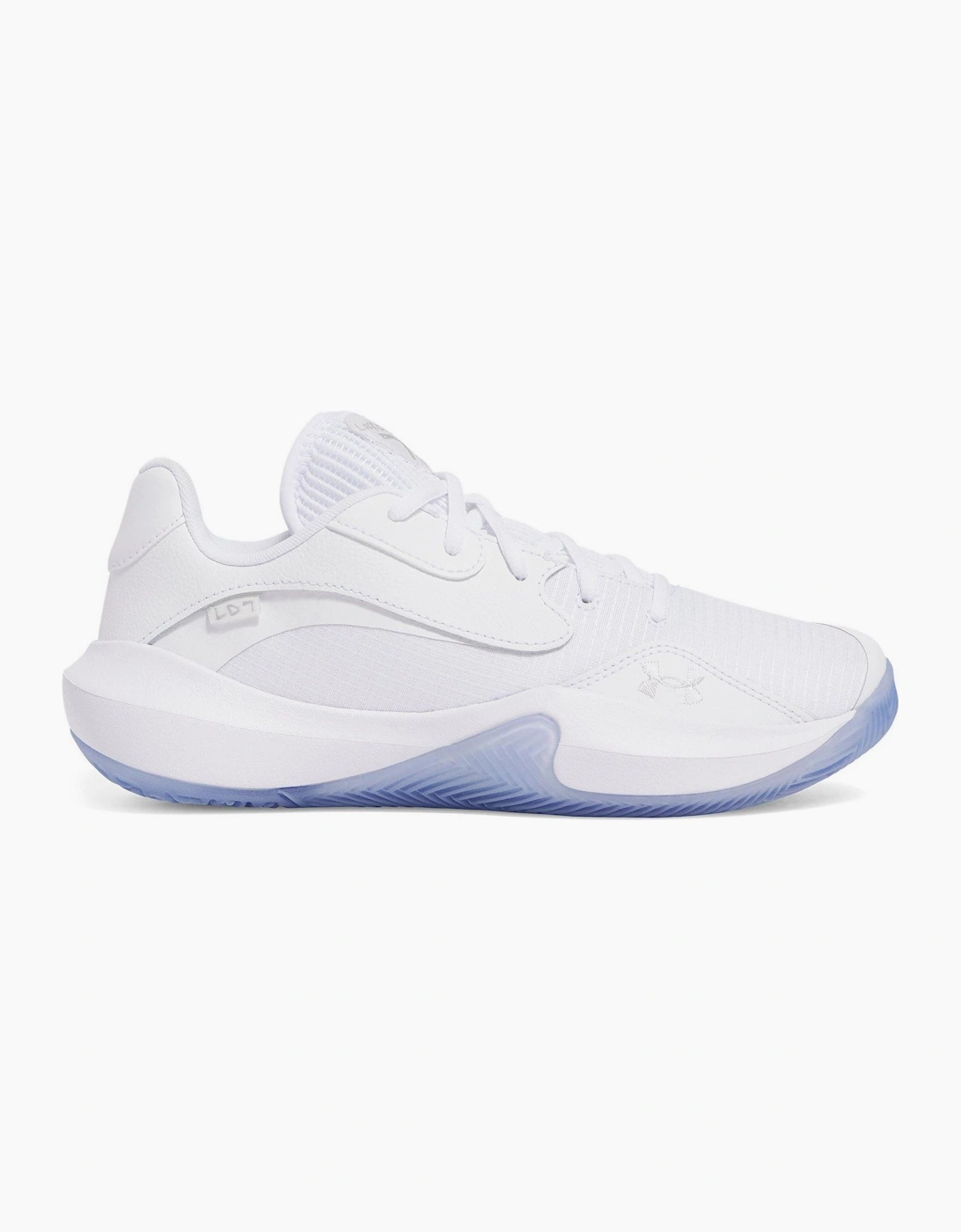 Under Armour Men's Ua Lockdown 7 Low Top Basketball Sneakers - White - Size, 11