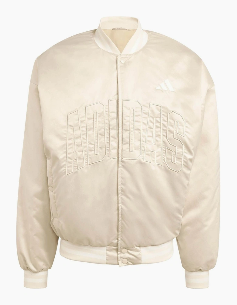Managers Jacket Snap Button Bold Logo with Lettered Branding