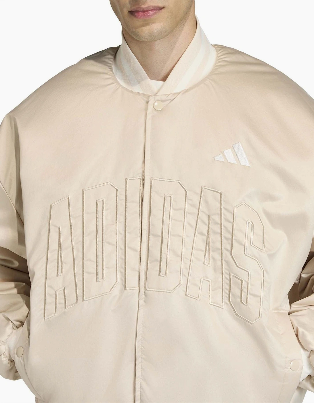 Managers Jacket Snap Button Bold Logo with Lettered Branding