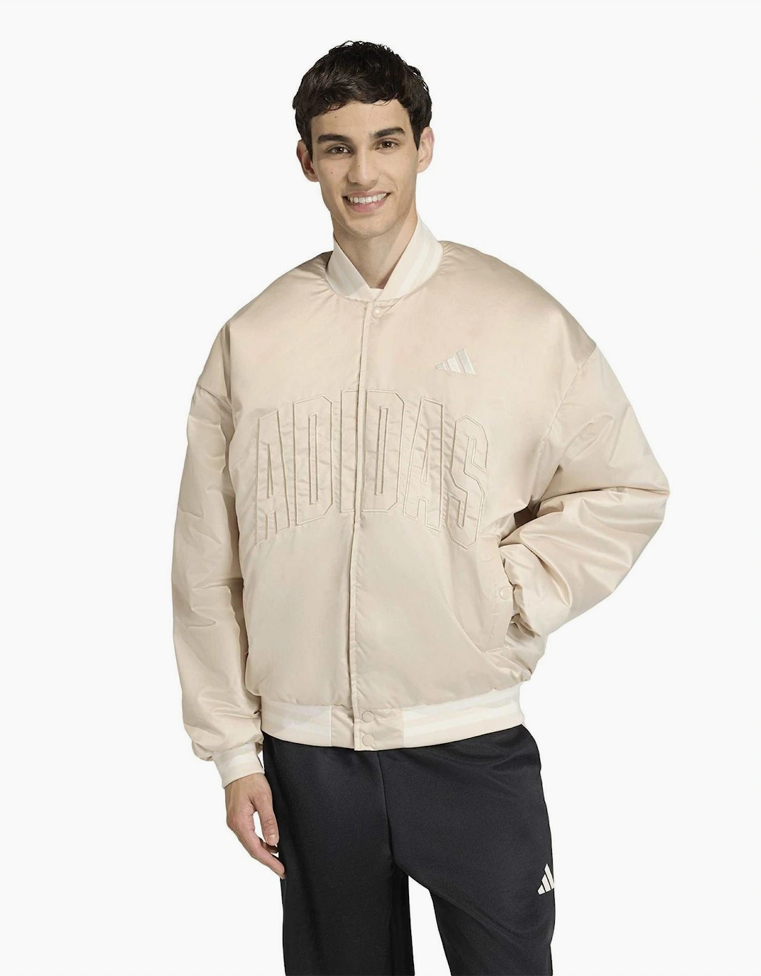 Managers Jacket Snap Button Bold Logo with Lettered Branding