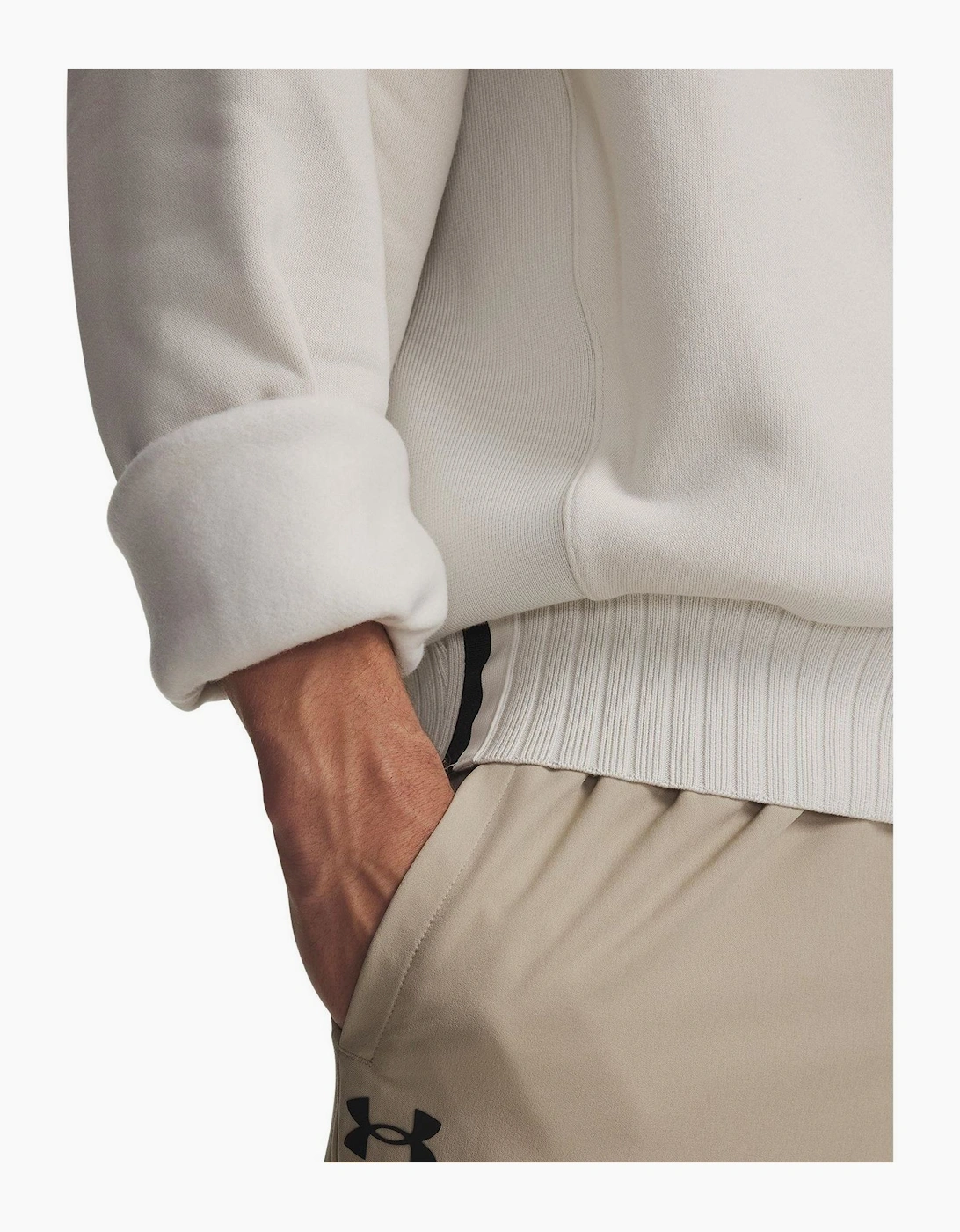 Icon Wordmark Crew Neck Ribbed Collar Oversize Sweatshirt