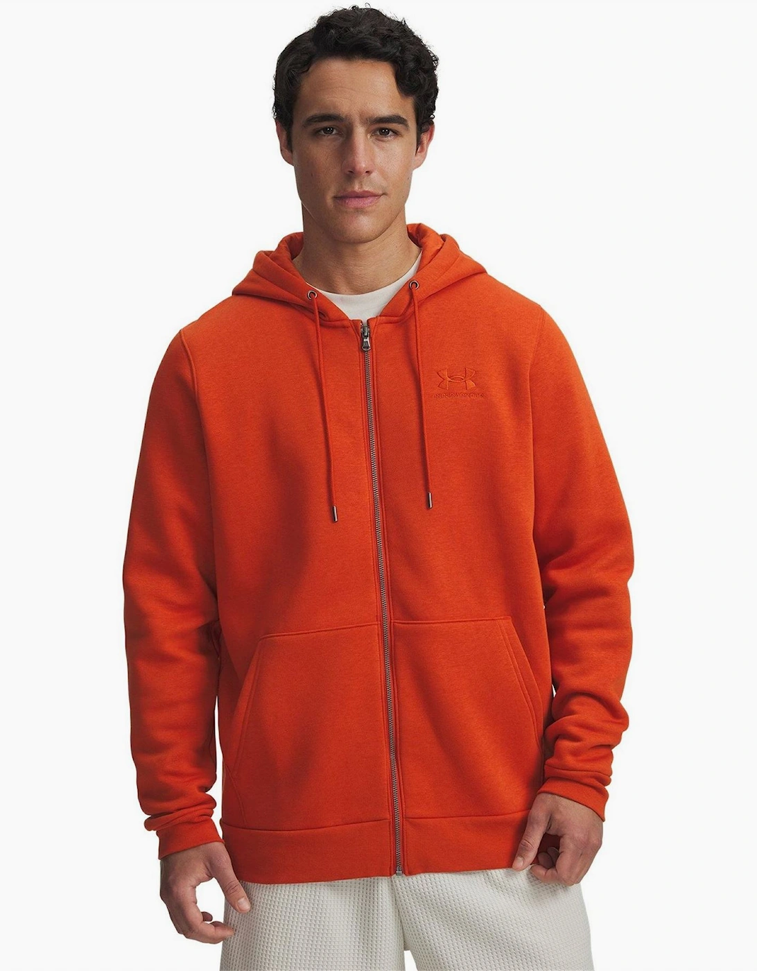 Solid Patterned Hooded Drawstring Jacket with Kangaroo Pocket, 4 of 3