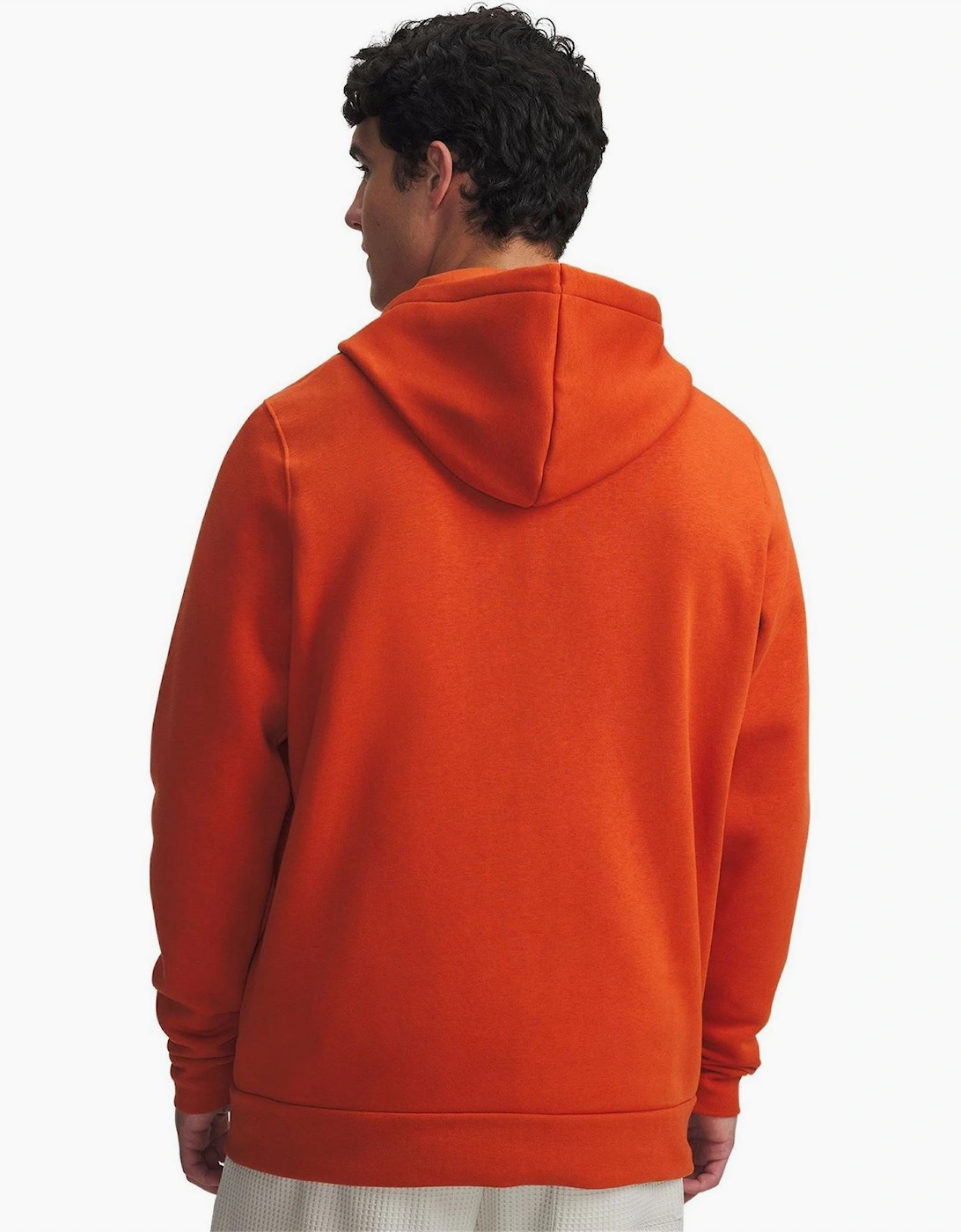 Solid Patterned Hooded Drawstring Jacket with Kangaroo Pocket