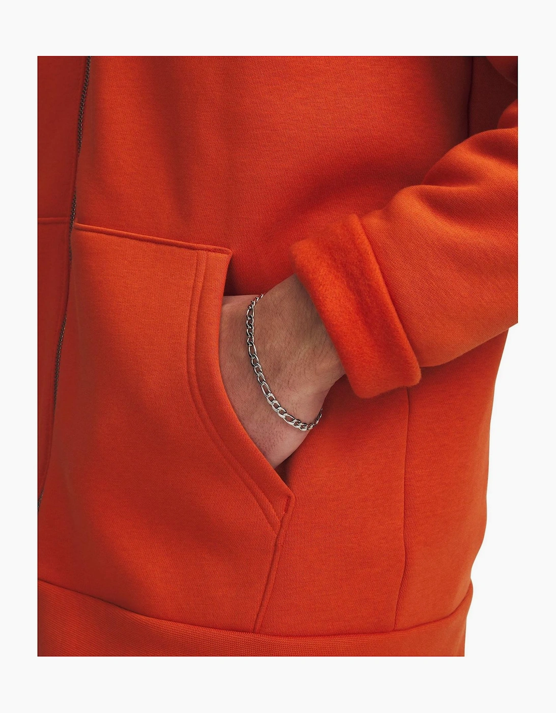 Solid Patterned Hooded Drawstring Jacket with Kangaroo Pocket