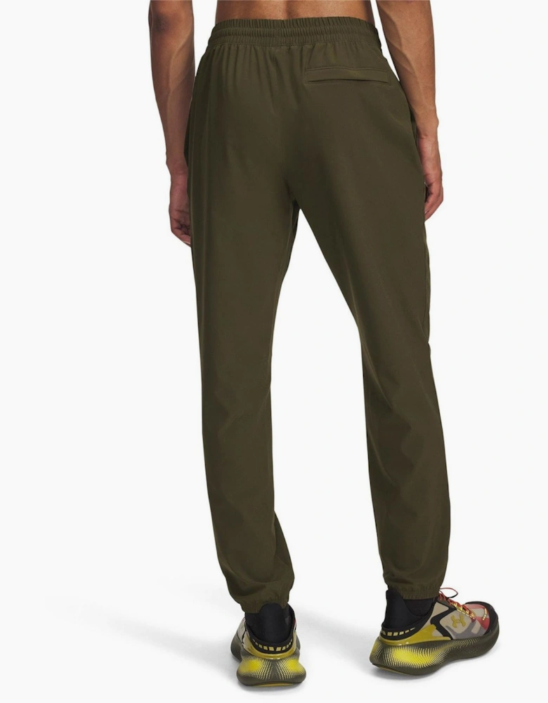 Vibe Solid Patterned Tapered Joggers