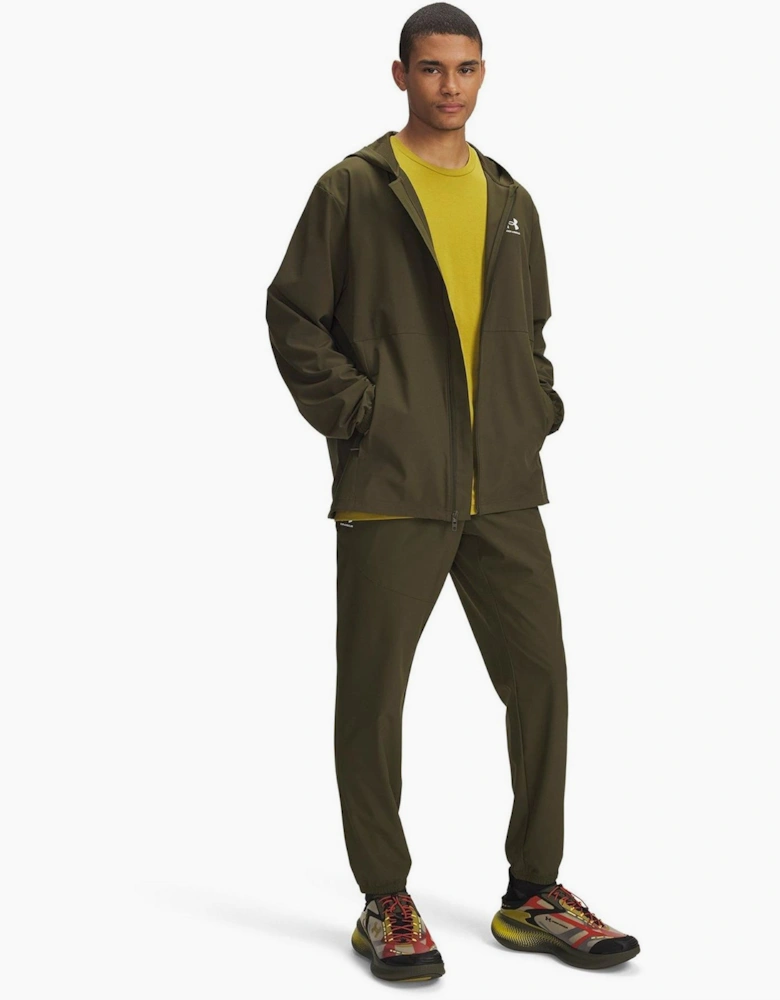 Vibe Solid Patterned Tapered Joggers
