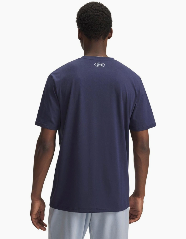 Box Print Crew Neck Short Sleeve T-Shirt