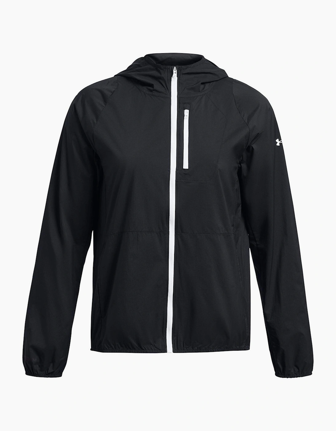 Launch Solid Patterned Hooded Running Jacket, 7 of 6
