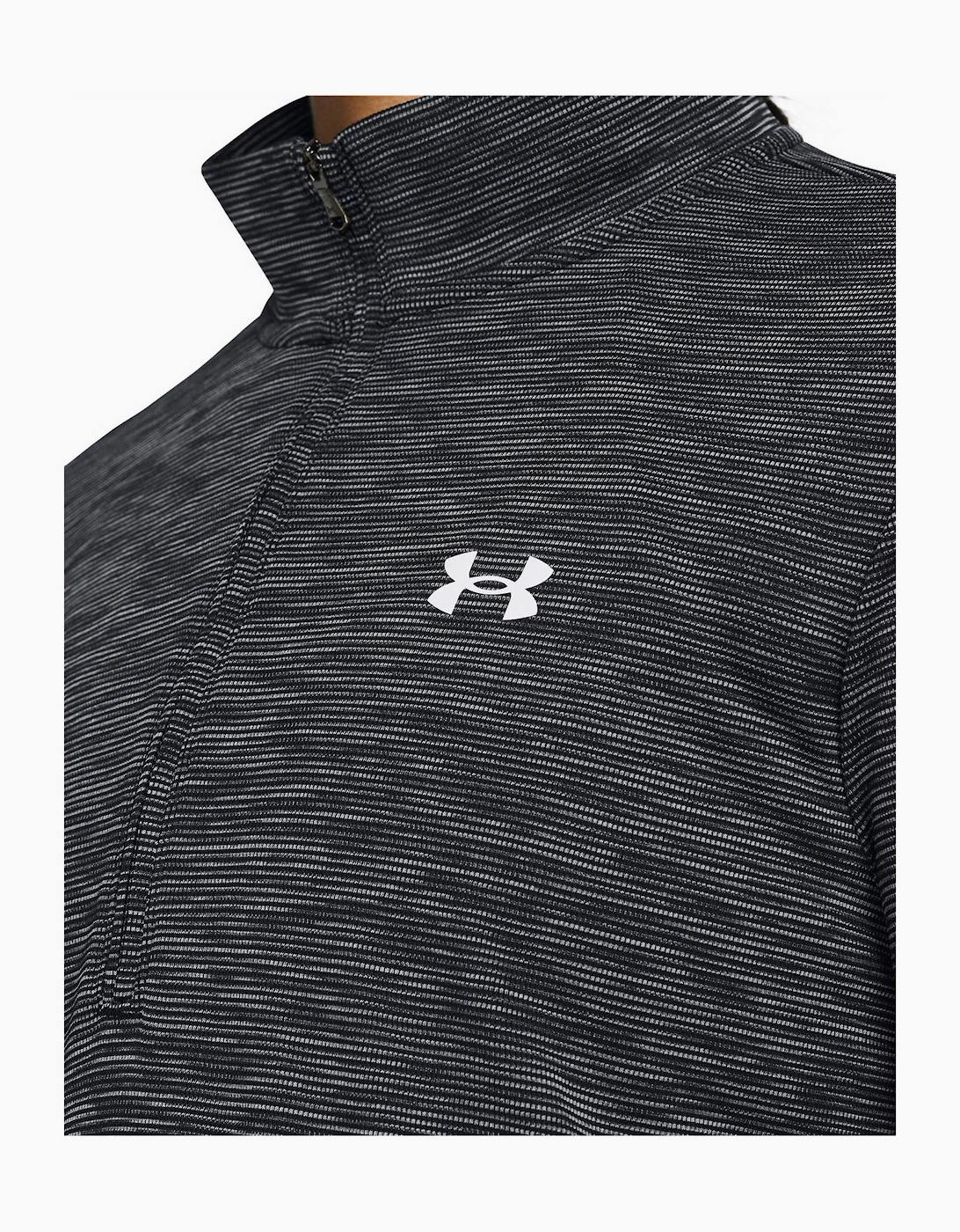 Tech Zip Neck High Collar Long Sleeve Sweatshirt