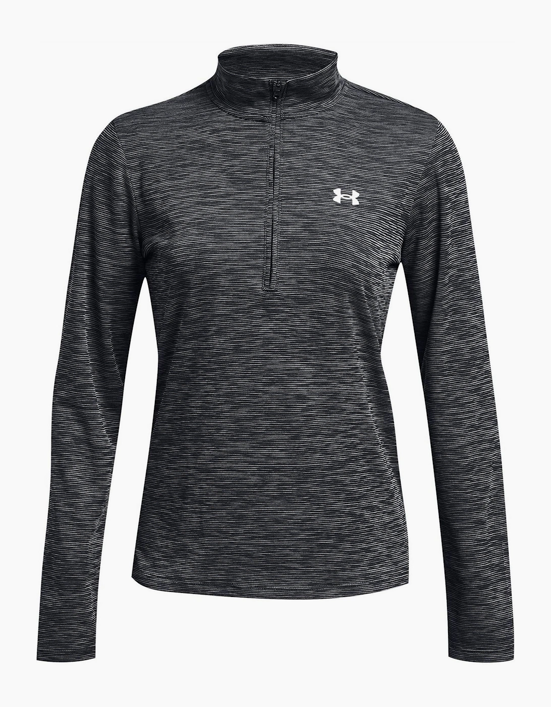 Tech Zip Neck High Collar Long Sleeve Sweatshirt