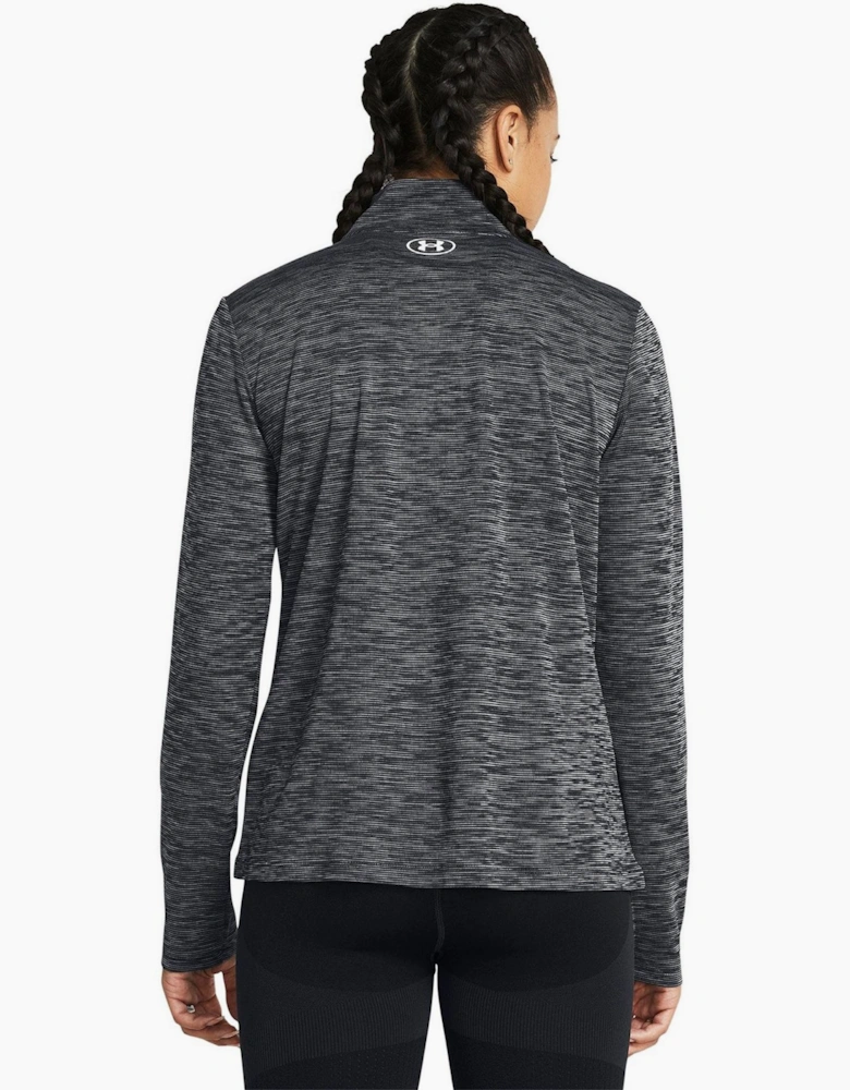 Tech Zip Neck High Collar Long Sleeve Sweatshirt