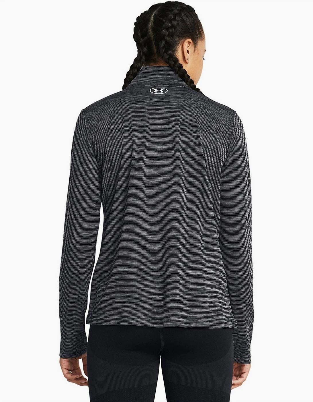 Tech Zip Neck High Collar Long Sleeve Sweatshirt