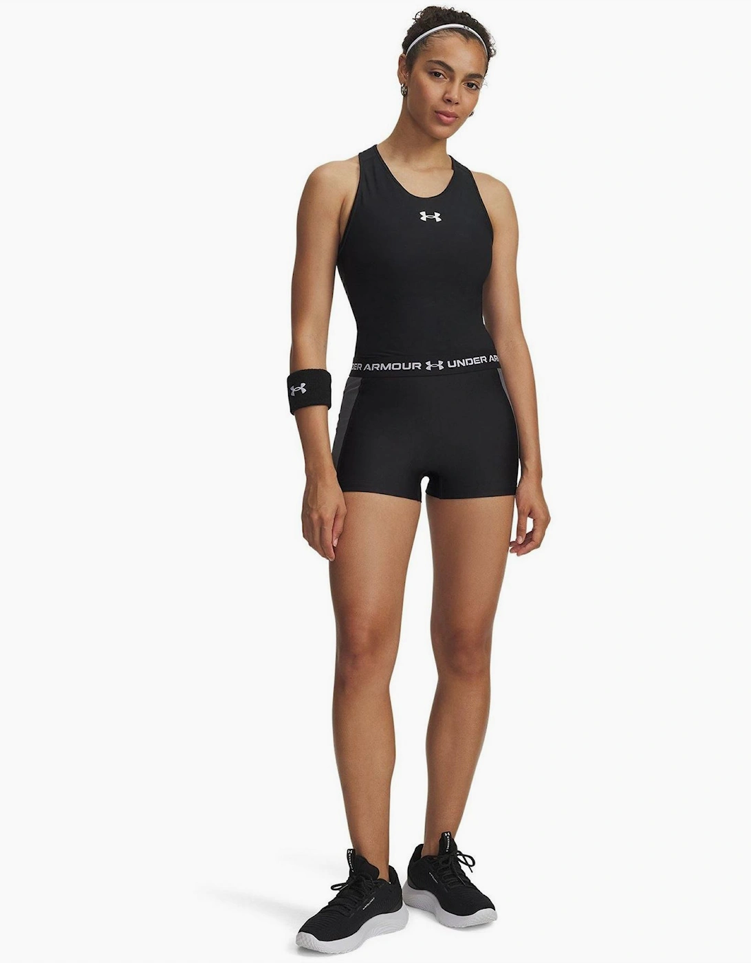 Ribbed Compression Fit Compression Shorts