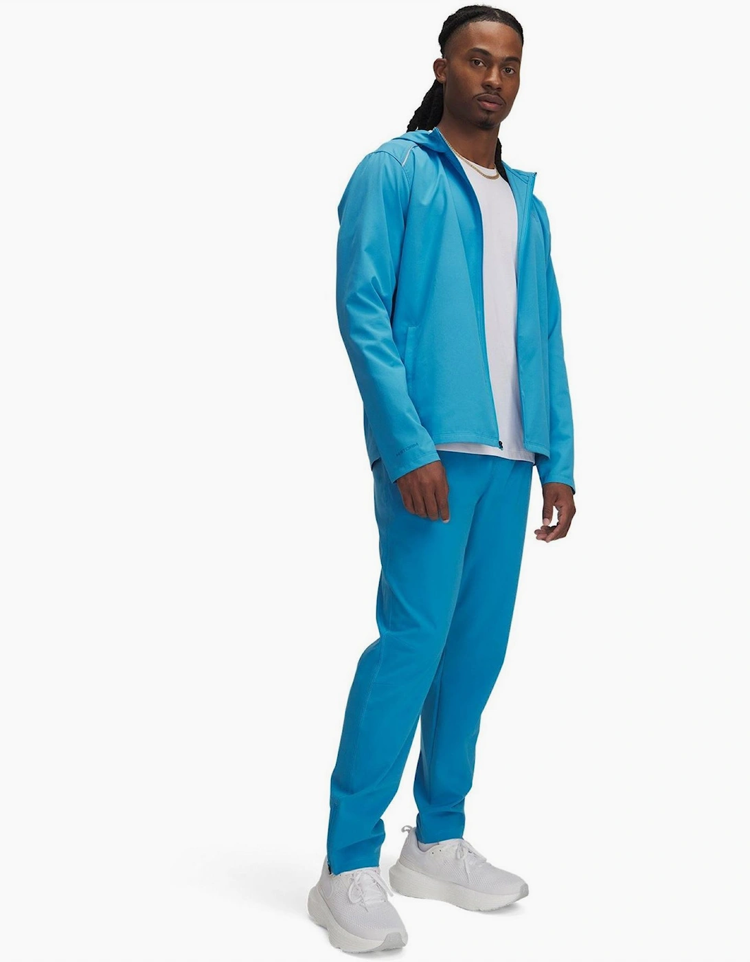 Launch Solid Patterned Tapered Running Pants