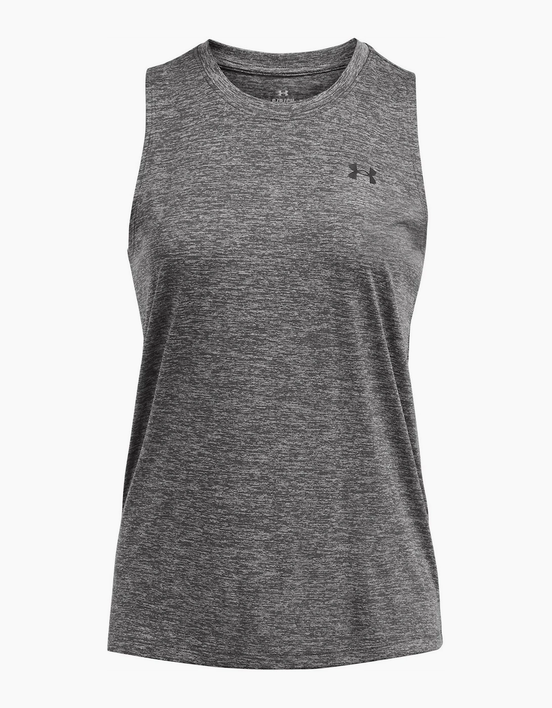 Under Armour Women's Grey Armour Tech Tank Twist Gym Vest - Size: 10