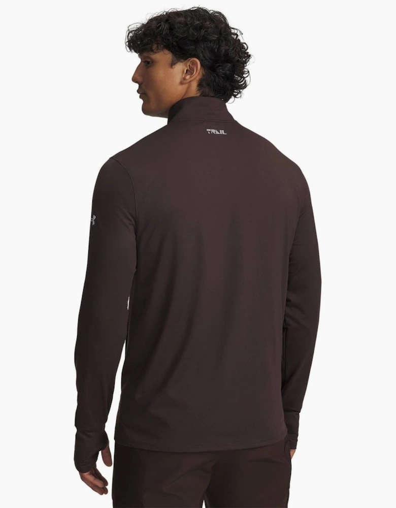 Trail Run High Neck Long Sleeve Athletic T-Shirt