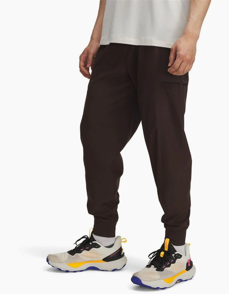 Trail Run Solid Patterned Tapered Slim Pants
