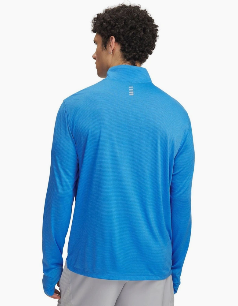 Launch Zip Neck High Collar Long Sleeve T-Shirt
