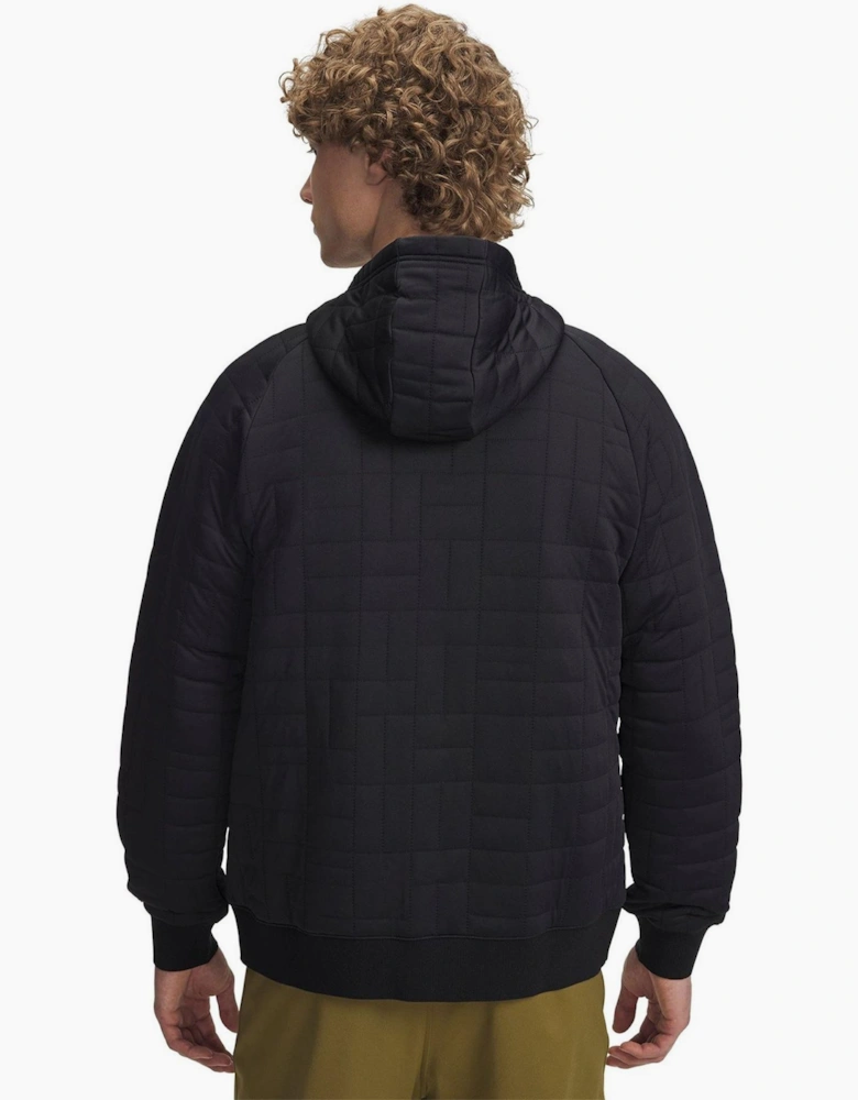Unstoppable Textured Hooded Full Zipper Ribbed Cuff Jacket
