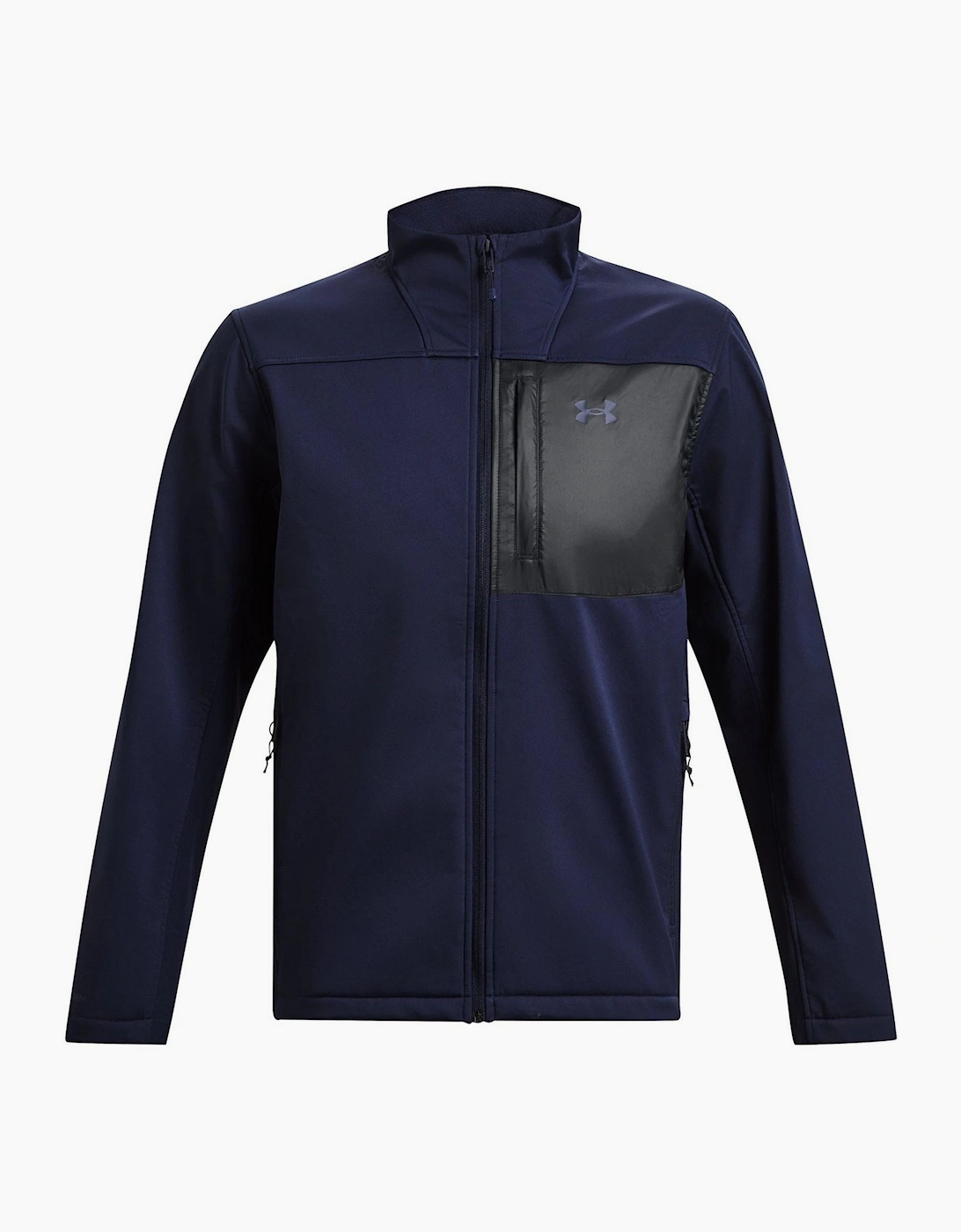 Solid Patterned Training Jacket with Woven Cuff and Printed Logo, 7 of 6