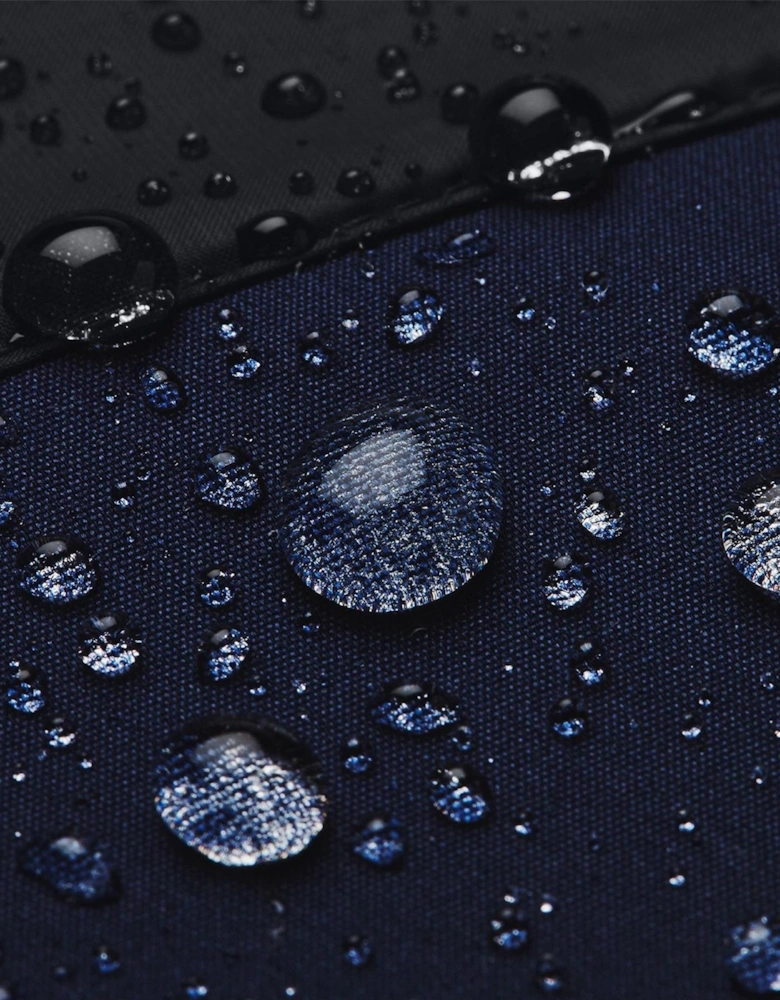 Solid Patterned Training Jacket with Woven Cuff and Printed Logo