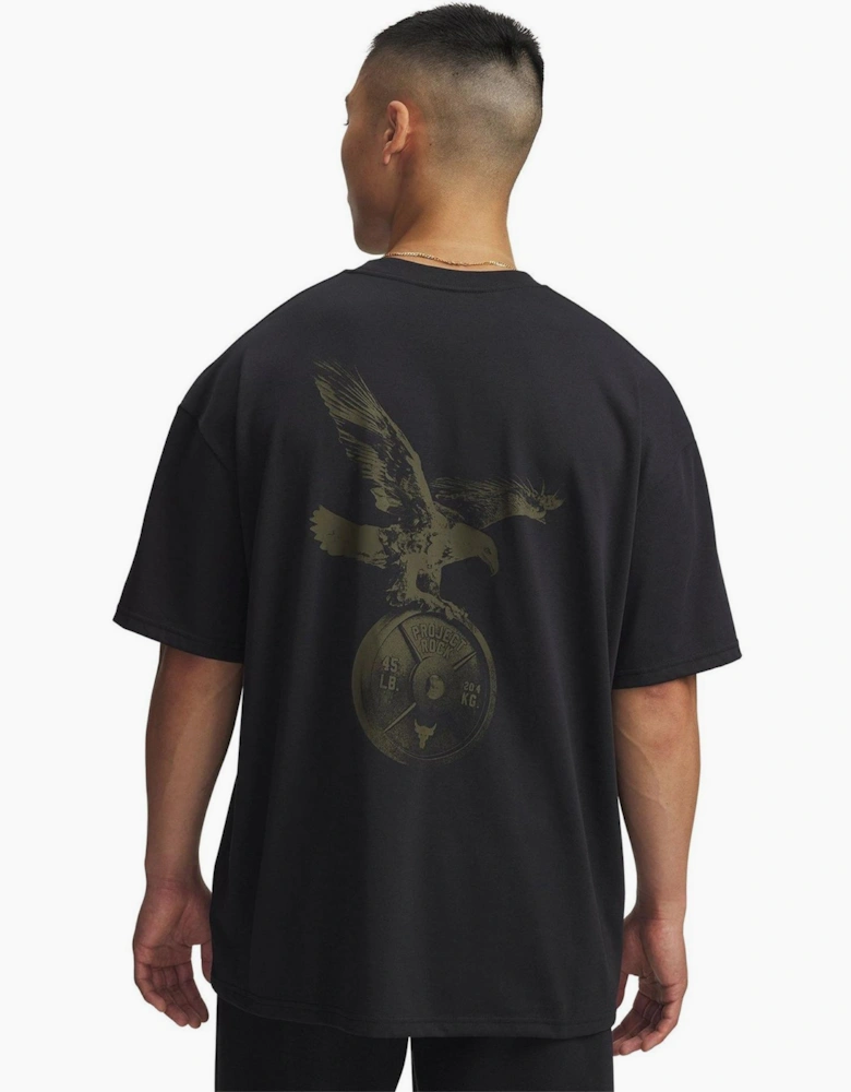Project Rock Warrior Print Crew Neck Short Sleeve T-Shirt