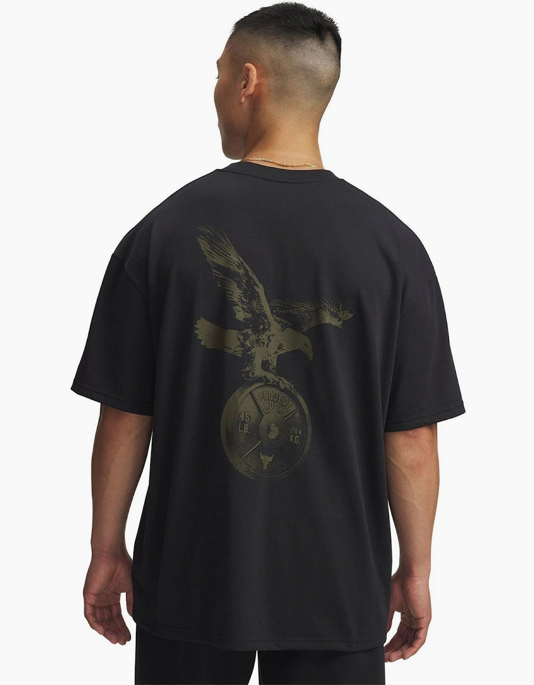Project Rock Warrior Print Crew Neck Short Sleeve T-Shirt